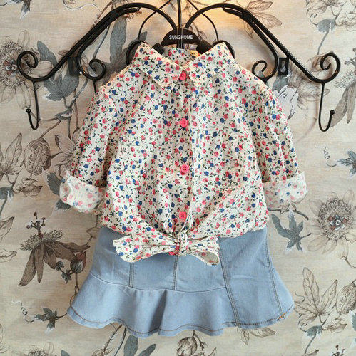 Chemise fille à manche longue - Ref 2086691 Image 1