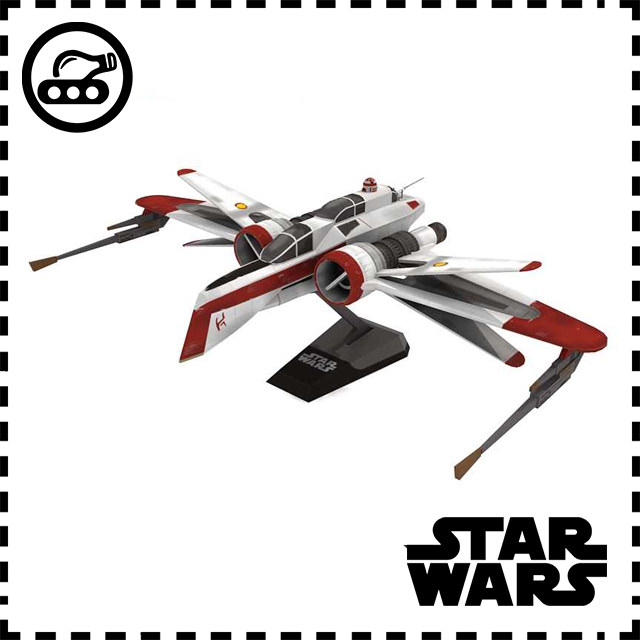 星球大战 arc-170太空战机 纸模型 手工拼装diy 3d纸艺 军武宅