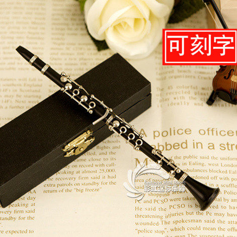 模型单簧管镀金胸针摆件生日礼物
