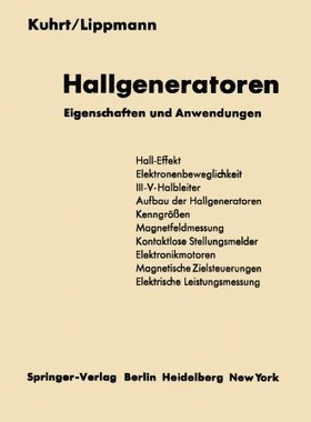 【预订】Hallgeneratoren: Eigenschaften Und A...
