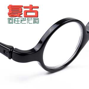 老花镜男复古时尚高清小圆老花眼镜轻巧个性无金属眼镜光镜花镜女