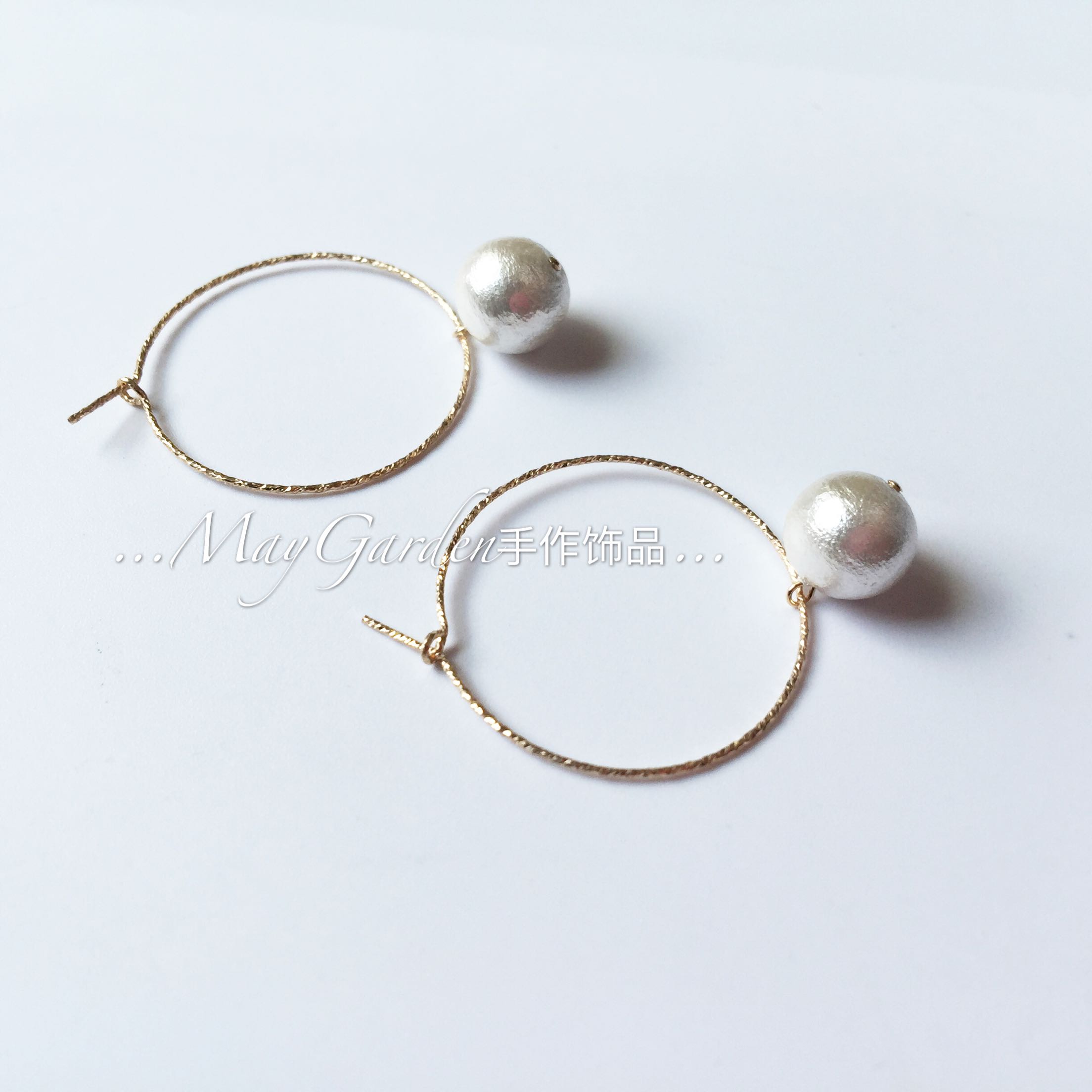 日本棉花珍珠14k包金细夏天ins女