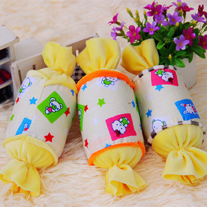 高档毛绒狗窝配套可爱糖果枕头宠物发声玩具 洁齿磨牙耐咬