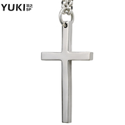 YUKI Korean Thai silver fashion 925 Silver tide men''s Cross Necklace pendant girls Valentine''s day gifts