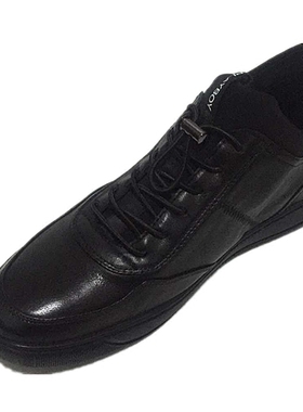 花花公子男鞋秋季潮鞋男士休闲皮鞋英伦青年黑色百搭7331-535016