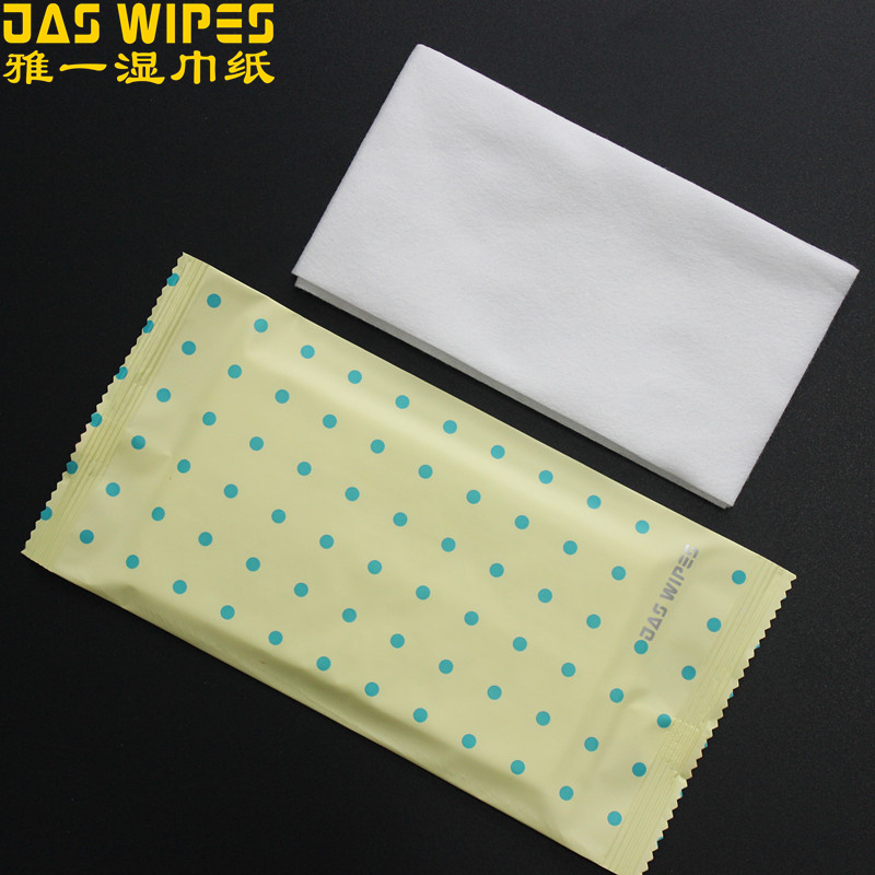 餐饮高档无纺布定做印字logo湿巾