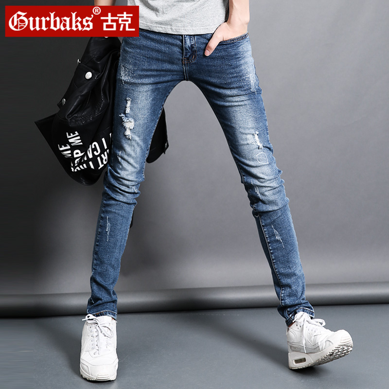 Jeans pour jeunesse pieds Slim GURBAKS en coton pour automne - Ref 1485808 Image 1