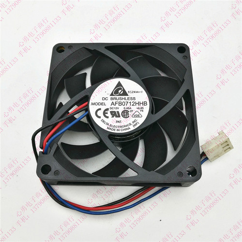 原装 AFB0712HHB DC12V 0.45A 7015 3线滚珠CPU风扇散热风扇