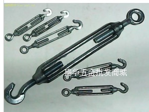 。双钩钢丝绳拉紧器镀锌花兰螺丝花篮螺栓开体花兰 8厘花篮螺丝