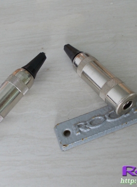 进口 美国 SwitchCraft 6.35 6.5 全铜接头单声道 镀铑插头 插座