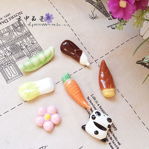 云中品瓷zakka日式创意陶瓷筷子架萌物蔬菜造型筷托多款随机