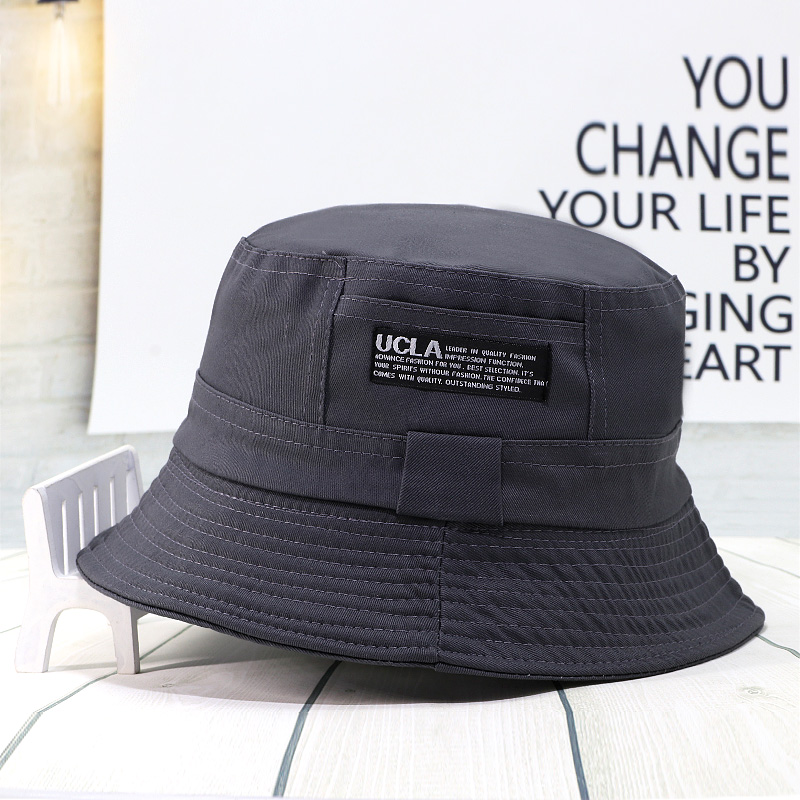 旅游遮阳帽棉布百搭渔夫帽男女通用可折叠盆帽大檐中老年户外登山