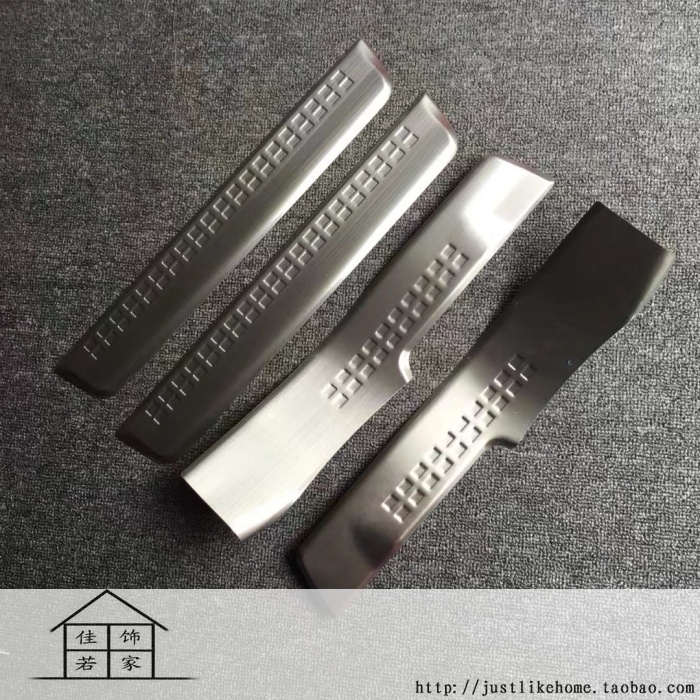 11-17款沃尔沃XC60 专用不锈钢上门槛条贴 内置防擦迎宾踏板亮条
