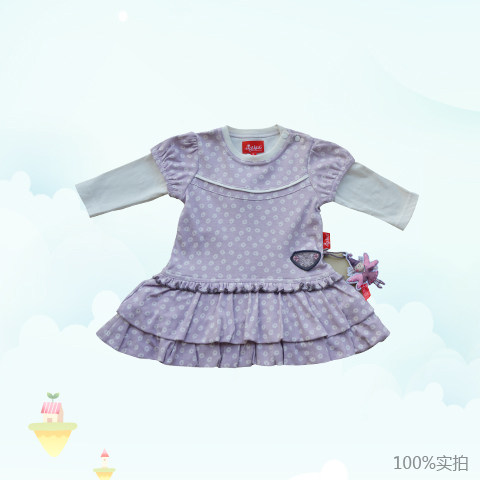 Sigikid小童服装女童长袖连衣裙 秋冬款新品 纯棉舒适保暖