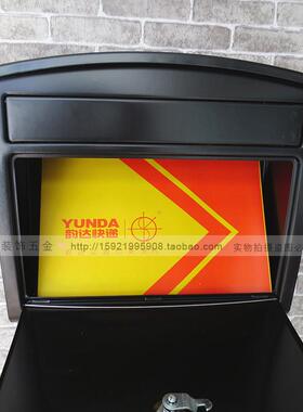 新款家用挂墙信箱别墅户外信报箱 杂志报纸信封邮箱 圆弧形黑色