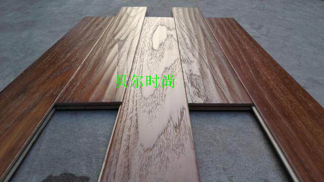 二手地板旧地板书香门第品牌实木复合地板15厚95成新 品牌特价