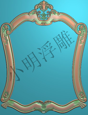 新款欧式卫浴镜框浴室梳妆台相框精雕图浮雕图木雕图灰度石雕图66