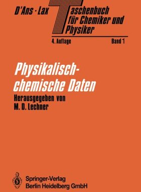 【预订】Taschenbuch Fur Chemiker Und Physike...