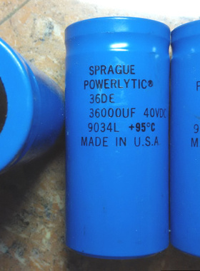 美国思碧（化工） SPRAGUE 36DE系列 40V 36000UF 螺丝脚电容