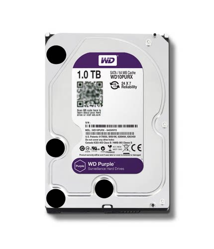 WD/西部数据 WD10PURX 西数1TB紫盘硬盘监控DVR录像机5400-7200转 - 封面