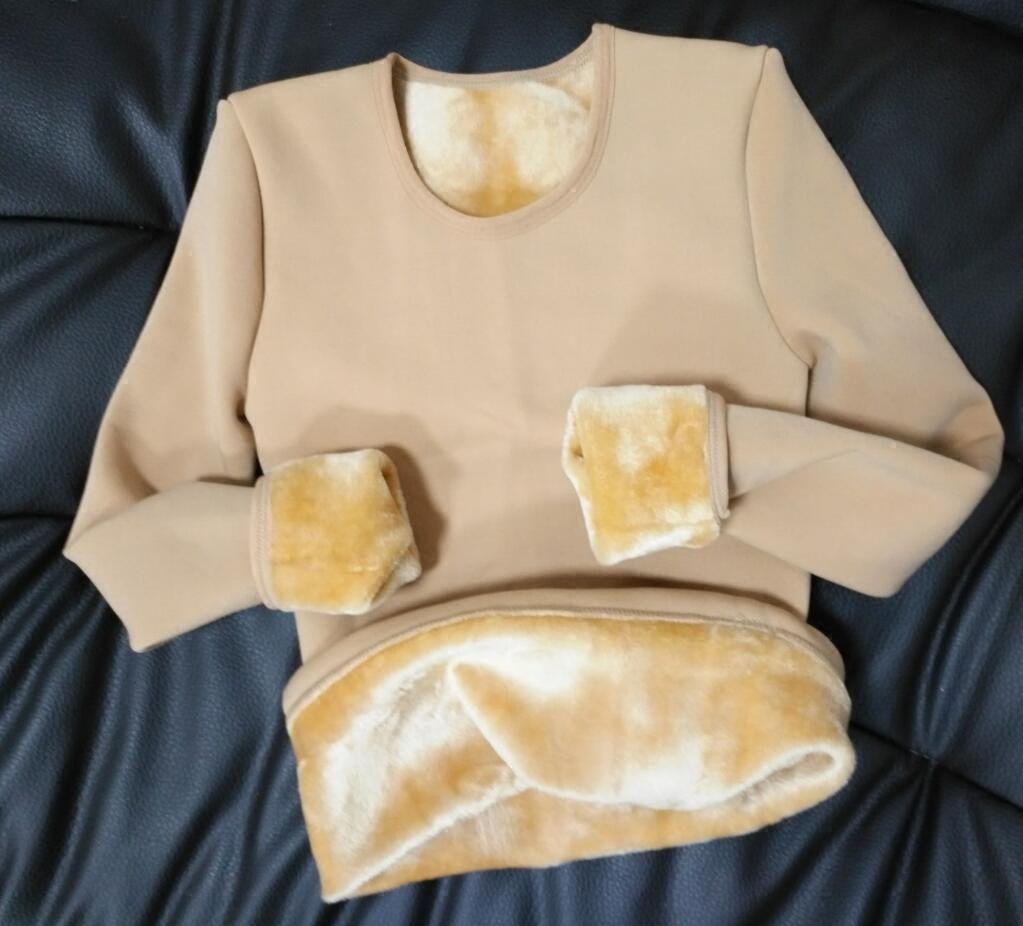 儿童肉色打底衣加厚加绒演出男童女童肤色保暖内衣套装隐形紧身衣