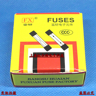 国产玻璃保险丝 20A 250V F20AL250V 保险管 原装(100只/盒)