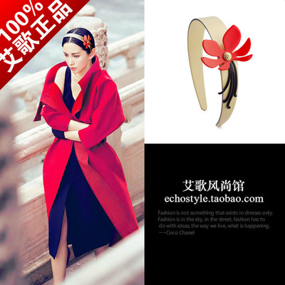红花发箍艾歌板材李冰冰倪妮同款