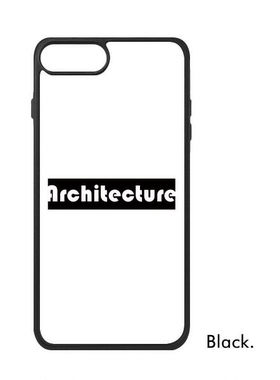 适用于iPhone建筑学黑色单字Xr手机壳max手机保护套678plus硅胶11