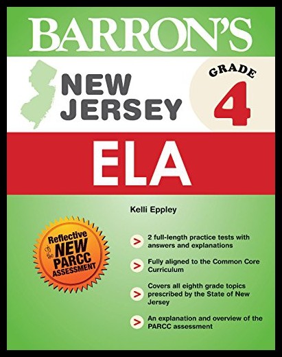 【预售】barrons new jersey grade 4 ela/lite.