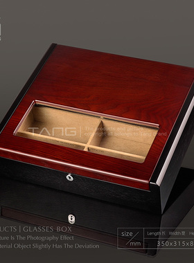【东与西】哑漆白蜡木皮眼镜盒收纳盒收藏盒墨镜盒首饰盒GB113116