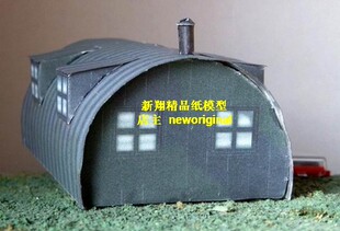 军队营房兵营军事建筑设施场景套件 汽车场景 车模场景模型