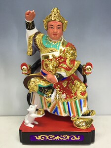 田都元帅古典漆线雕木雕神像