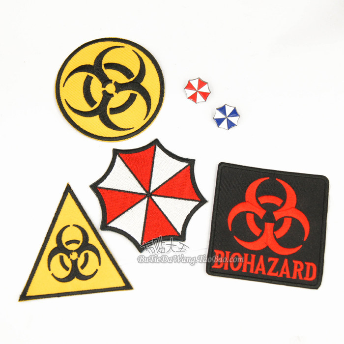 生化危机6终章布贴 丧尸衣服补丁臂章安布雷拉保护伞病毒贴布