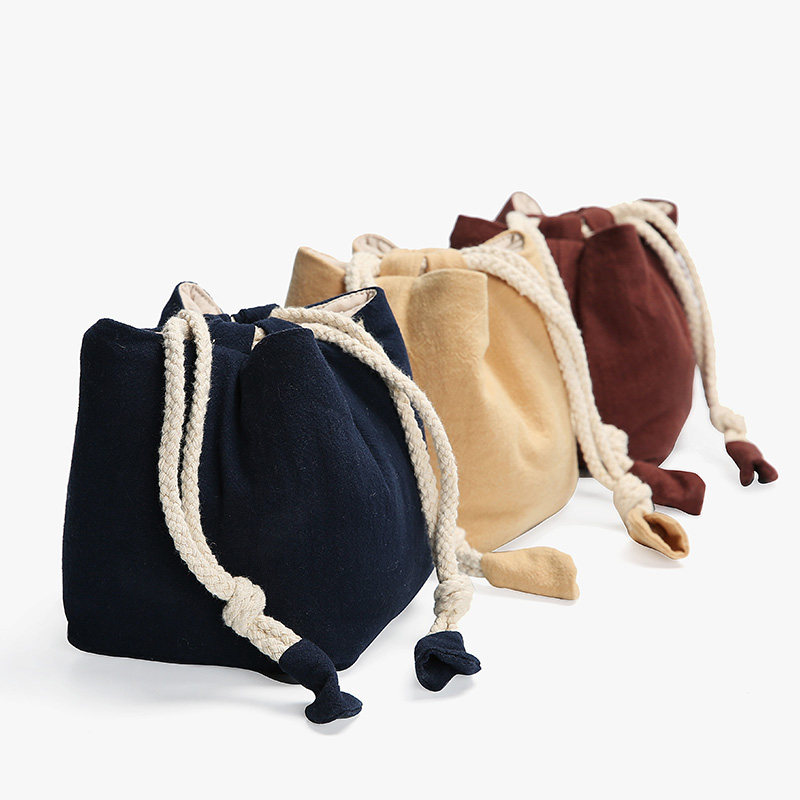 龙浔一壶二杯麻布收纳袋茶杯袋茶壶袋抽绳布袋便携旅行加棉茶具包,餐饮具,茶道/零配,淘宝优惠券,粉丝福利购,淘宝优惠卷