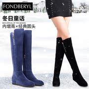 Fondberyl/feibolier 2015 winter new leather high boots shoes FB54111859