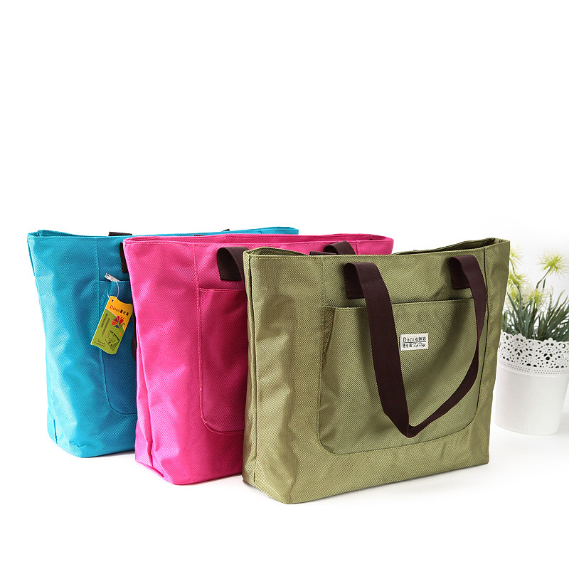 德仕高双层红色手提袋