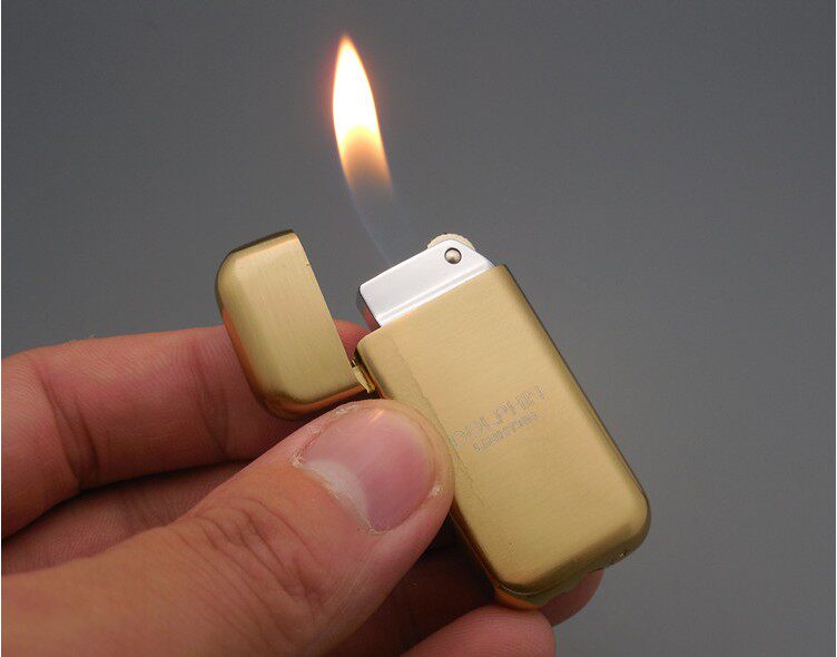 海豚083 超小珍珠打火机 充气超薄超迷你创意金属明火砂轮打火机