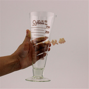 玻璃量杯250ml 优质 刻度精准 液体称量专用 化学实验器材 带刻度