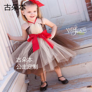六一儿童演出服蓬蓬裙公主裙新款女童礼服纱裙生日礼物圣诞节服装