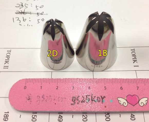 韩国裱花嘴 韩国产绝版 惠尔通wilton 1B  6瓣曲奇裱花嘴