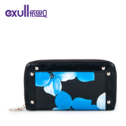 Exull q new autumn fashion ink printing square around wallet purse clutch bag 15335203