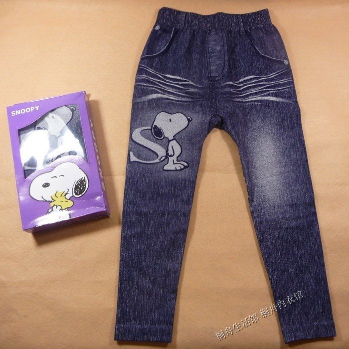 秋冬款儿童打底裤摩沙牛仔裤
