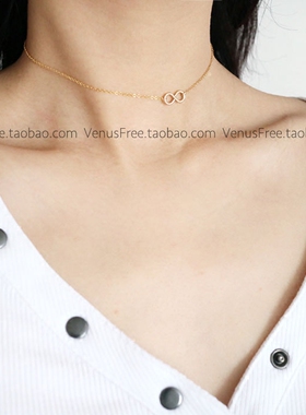 CHOKER包邮定制美国进口幸运颈链