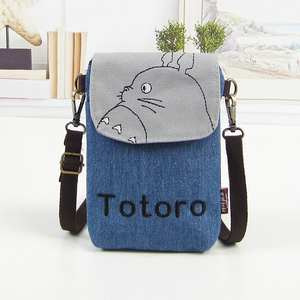 手机包斜挎包小包包新款挂脖牛仔布艺零钱包竖款百搭女士手机袋