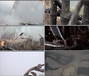 中国古代周朝战争兵荒马乱战火纷飞血流成河高清实拍视频素材