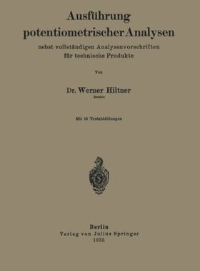 【预订】Ausfuhrung Potentiometrischer Analys...