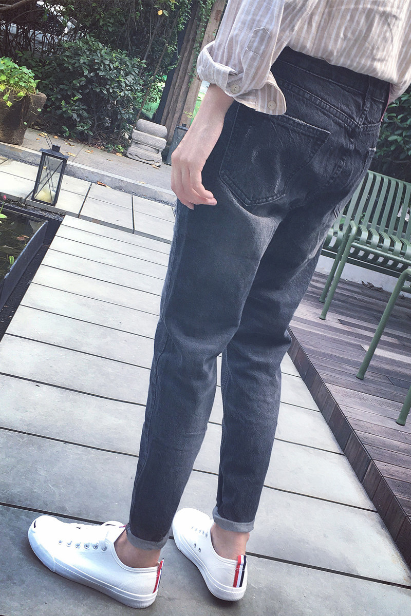 Jeans pour jeunesse droite en vrac en coton pour automne - Ref 1482141 Image 6