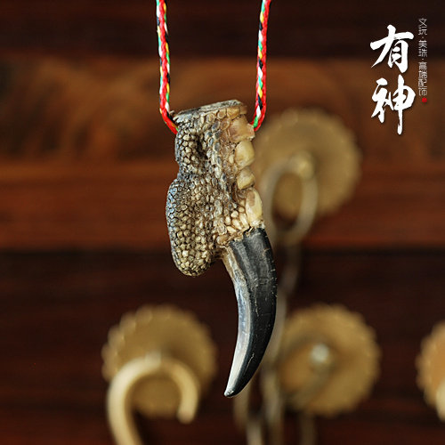 霸气爪钩子指甲吊坠挂坠包挂佛珠配饰牧区草原树脂工艺品