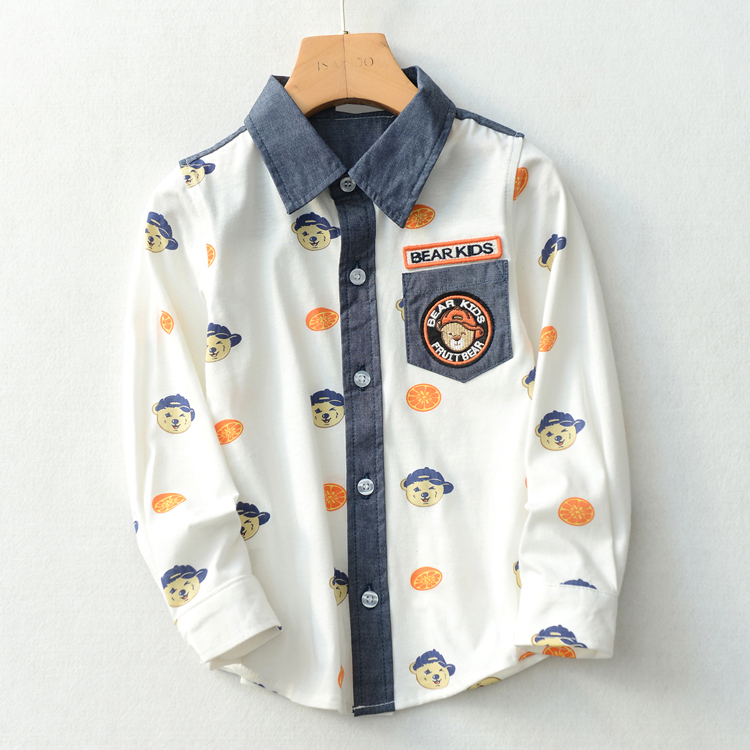 Chemise enfant à manche longue - Ref 2084365 Image 1