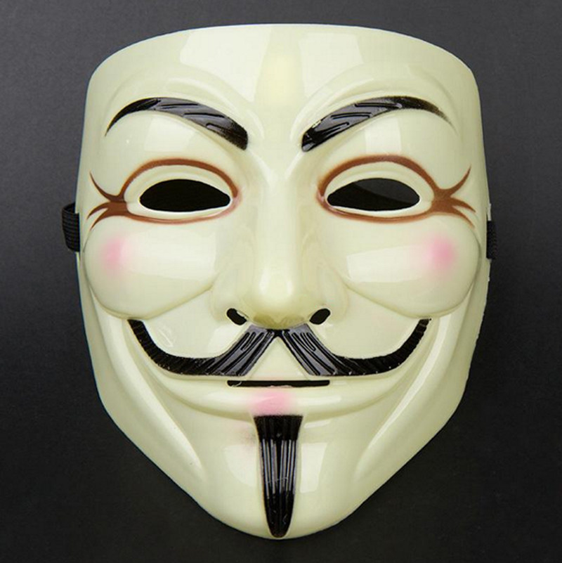 万圣节面具 v字仇杀队面具 化妆舞会道具蒙面歌王面具 小丑假面具